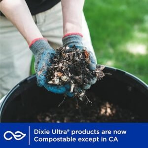 Dixie Ultra, Large Paper Bowls, 20 Oz, 56 Count, Microwave Safe